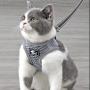 Cat Harness and Leash for Walking, Adjustable Escape Proof Vest with Reflective Strips, Travel Outdoor Jacket Fit for Kitten Puppy Rabbit Dogs by Pet Supplies in Mesh Ferretss Travel Car Seat Belt