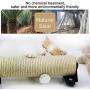 Gatoo Cat Scratching Post, Wall Mounted Cat Scratcher Grinding Claws Pole for Cat Cage, Space-Saving Natural Sisal Cat Furniture for Cats/Kittens