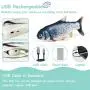 ZHMCJL Moving Cat Kicker Fish Toy,Realistic Flopping Fish,Wiggle Fish Catnip Toys,Motion Kitten Toy,Cat Exercise,Funny Interactive Pets Pillow Chew Bite Kick Supplies for Cat Kitten Kitty (Catfish)