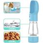 madeking Dog Water Bottle Portable Pet Water Bottle Leak Proof Dog Water Dispenser and Food, Lightweight Dog Travel Water Bottle Bowl for Walking and Trave