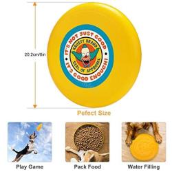 Pet Frisbee Flying Disc Dog Toy - Multifunction Krusty Brand Seal