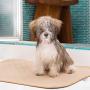 Mujo Washable Pee Pads, Machine Washable, Reusable Pee Pad, Whelping Pad, Waterproof Puppy Training Pads, Pet Travel, Dog Floor and Crate mats, Potty Pads, 2 Pack 26'' x 20'' Plus Bonus Travel Bowl