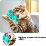 WWYM 3 in 1 Pet Interactive Toys - Scratching Tickle Hair Brush, Clean Tooth Brush, Windmill Turntable Teasing Cat Toy,Yellow