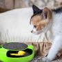 homewinner Interactive Cat Toys, Kitten Toy with 4 Running Mice and Scratching Pad, Catch The Mouse, Anti-Slip Mice Scratcher Disc Gift for Indoor Cats