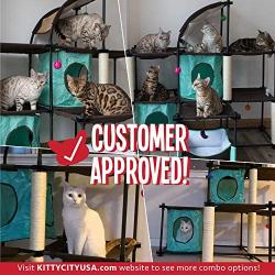 Kitty City Furniture, Mega Kit, Pet Bed Sleeper, Cat Tree, Cat Beds