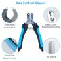 DELOMO Pet Grooming & Deshedding Tool Kit, Dog Deshedding Brush, Safe Nail Clippers for Dogs, Effective Pet Nail Clippers and Trimmer for Dog & Cat with Long & Short Fur