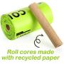 Dog Poop Bag Compostable - Vegetable-Based Corn Pet Waste Bags Unscented Poop Bags Refill Rolls