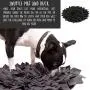 PAW by Seven Snuffle mat and Squeaky Toys for Dogs. Dog Puzzle: Dog Snuffle mat and Duck Dog Toy, Fleece Fabric, Durable, nosework mat, Dog Slow Feeder and Duck Dog Puzzle Feeder. Nosework Supplies
