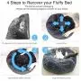 Blusea Donut Cuddler Pet Bed, Self Warming Cat Bed, Ultra-Soft Dog Calming Cushion Kennels, Washable Round Plush Sofa Bed for Cats Dogs Kittens Puppies Indoor, Diameter 15.7- 39.4 Blusea Donut Cuddler Pet Bed, Self Warming Cat Bed, Ultra-Soft Dog Calming Cushion Kennels, Washable Round Plush Sofa Bed for Cats Dogs Kittens Puppies Indoor, Diameter 15.7- 39.4