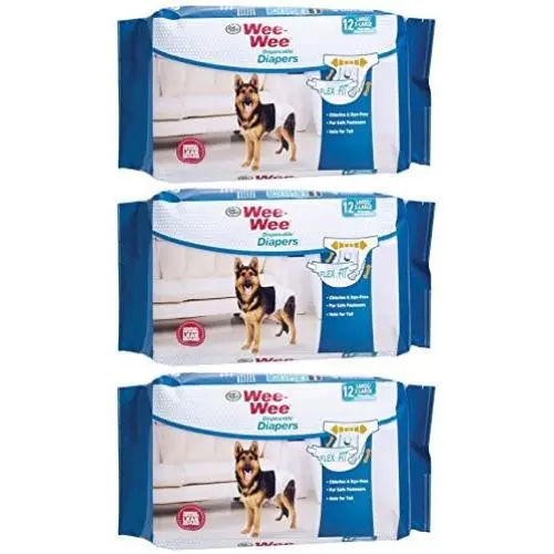 (3 pack) Wee-Wee Products Disposable Dog Diapers Large/XL