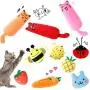10 Pieces Catnip Cat Toys Catnip Cat Chew Toys Plush Interactive Cute Cat Entertaining Toys with Catnip Assorted Cartoon Cat Toys for Kitten Cat Playing Chewing Grinding Claw and Teeth Cleaning 10 Pieces Catnip Cat Toys Catnip Cat Chew Toys Plush Interactive Cute Cat Entertaining Toys with Catnip Assorted Cartoon Cat Toys for Kitten Cat Playing Chewing Grinding Claw and Teeth Cleaning