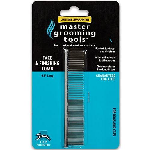 Master Grooming Tools 4.5 Inch Greyhound Pet Grooming Comb, Fine and Coarse Master Grooming Tools 4.5 Inch Greyhound Pet Grooming Comb, Fine and Coarse