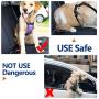 Pawaboo Dog Car Safety Seat Belt, Restraint Chew-Proof Vehicle Seat Belt Coated Steel Rope with Clip Strap, Heavy Duty Carabiner, Attach to Latch Bar, Headrest Support Rod
