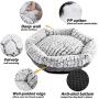 Dog Bed - Hexagon Pet Bed - Machine Washable - Ultra Soft Fabric - Gray