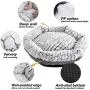 Dog Bed - Hexagon Pet Bed - Machine Washable - Ultra Soft Fabric - Gray