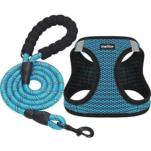 matilor 2 Packs Dog Harness Step-in Breathable Puppy Cat Dog Vest Harnesses for Small Medium Dogs matilor 2 Packs Dog Harness Step-in Breathable Puppy Cat Dog Vest Harnesses for Small Medium Dogs