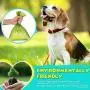 Weewooday 2 Pieces Portable Dog Poop Waste Bag Holder Dispenser Built-in LED Flashlight and 4 Rolls Leak-Proof Dog Poop Waste Bags with 1 Leash Clip and 1 Waste Knot Holder