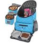Mobile Dog Gear, Dog Travel Bag, Deluxe Quilted Weekender Backpack, Includes Lined Food Carriers and 2 Collapsible Dog Bowl Mobile Dog Gear, Dog Travel Bag, Deluxe Quilted Weekender Backpack, Includes Lined Food Carriers and 2 Collapsible Dog Bowl