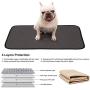 Coppthinktu Washable Dog Pee Pad, Highly Absorbent Reusable Dog Potty Pad for Training, Waterproof Non-Slip Puppy Pad Suitable for Dogs Cats and Rabbits, 1pcs