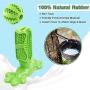 Dog Chew Toothbrush Toys, 2 Pack Small Medium Dog Teeth Cleaning Chewing Playing Toy Natural Rubber Bite Resistant Oral Care Sticks and Dogs Squeaky Balls