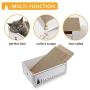 Smartbean Cat Scratcher 2PCS with Cardboard Cat Scratch Box Reversible Corrugated Scratching Pad Durable,Cat Scratching Post
