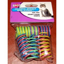 6-Pack Ethical Pet Colorful Springs Cat Toys 10 Toys per Pack