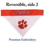 Pets First Collegiate Pet Accessories, Reversible Bandana, Clemson Tigers, Small/Medium