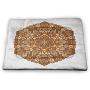 DayDayFun Tan and Brown Dog Mat Artistic Classical Flowers Pattern with Baroque Style Details and Retro Look Waterproof and Warm Pet Mattress Multicolor