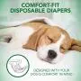 Vets Best Comfort Fit Dog Diapers | Disposable Female Dog Diapers |, Large/X-Large, 30ct