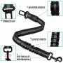 Dolebean Dog Seatbelt 2 Packs Seat Belt with Dog Whistle and Dog Bowl Car Harness (Black)