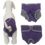 JinTuDi 4pc Pet Parents Premium Washable Dog Diapers Doggie Diapers Female Male Dog(Small)