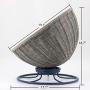 Moii Luxury Handmade Rattan cat Dog Bed/cat Basket condo cave. Rotatable pet House. Four Seasons Easy Clean cat Villa. Durable Comfortable Indoor Outdoor cat Puppy sleepping Bed