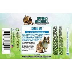 Natures Specialties Dog Anti-Microbial Medicated Conditioner Spray for Pets, Leave-in, Made in USA, SheaBlast, 1gal