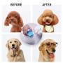 Aufew Dog Grooming Deshedding Brush, Pet Bathing Shampoo Brush for Dogs and Cats, Double Sided Silicone Hair Shedding Brushes for Pets with Short or Long Hair (Blue)