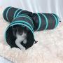 Hellopet Cat Tunnels for Indoor Cats Collapsible Cat Tunel 3 Ways Interactive Pet Toys for Cats Kittens Rabbits