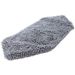 Soggy Doggy Super Shammy Grey One Size 31'' x 14'' Microfiber Chenille Dog Towel with Hand Pockets