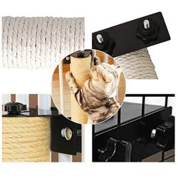 Tylu Sisal Cat Scratching Post Cat Cage Special Cat Climbing Frame Cat Scratching Board for Cats Space-Saving