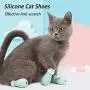YYYux Silicone Anti-Scratch Cat Shoes Boots Rubber Precaution Scratch Gloves Cat Paw Protector Nail Cover Pet Grooming Scratching Booties for Home Bathing Checking Treatment Shaving YYYux Silicone Anti-Scratch Cat Shoes Boots Rubber Precaution Scratch Gloves Cat Paw Protector Nail Cover Pet Grooming Scratching Booties for Home Bathing Checking Treatment Shaving