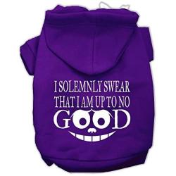 Mirage Pet Products 10'' Up to No Good Screen Print Pet Hoodie
