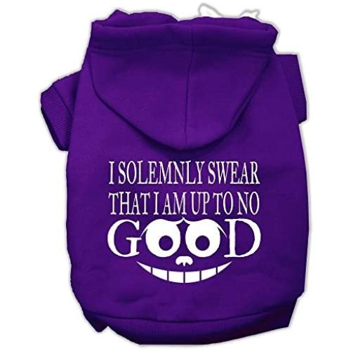 Mirage Pet Products 10'' Up to No Good Screen Print Pet Hoodie
