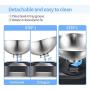 Vekonn Elevated Cat Bowl, Cat and Small Dog Food Bowl Stand, 2 Stainless Steel Cat Food Bowls, Non Slip No Spill, Healthy Eating Posture and Ergonomics for Pets