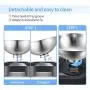 Vekonn Elevated Cat Bowl, Cat and Small Dog Food Bowl Stand, 2 Stainless Steel Cat Food Bowls, Non Slip No Spill, Healthy Eating Posture and Ergonomics for Pets Vekonn Elevated Cat Bowl, Cat and Small Dog Food Bowl Stand, 2 Stainless Steel Cat Food Bowls, Non Slip No Spill, Healthy Eating Posture and Ergonomics for Pets