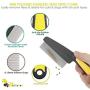 BRILLIARE Dematting Tool+Free Stainless-Steel Comb, Pet Grooming Tool, 2 Sided Undercoat Blade Rake for Cat&Dog, Deshedding Brush for Easy Mats&Tangles Removing, No More Nasty Shedding and Flying Hair