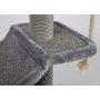 Catry Cat Tree Cradle Bed with Natural Sisal Scratching Posts and Teasing Rope for Kitten