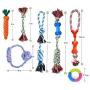 SZSMART Dog Rope Toy for Puppy Teething, Indestructible Dog Toys for Aggressive Chewers, 12pcs Puppy Interactive Braided Rope Toys Set, Puppies Chew Toys for Boredom Chew Teething Tug of War