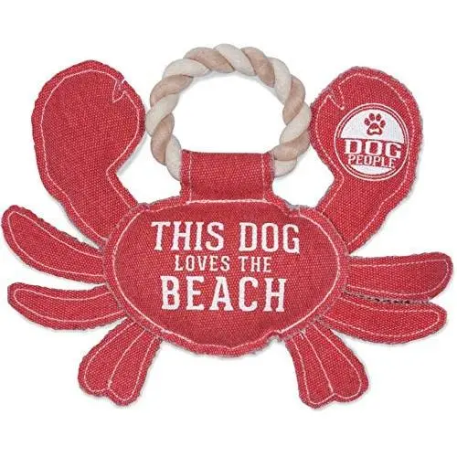 Pavilion Gift Company 11 Inch Large Canvas Tug of War Crab Shaped Rope Toy-Sturdy & Durable This Dog Loves The Beach, Red Pavilion Gift Company 11 Inch Large Canvas Tug of War Crab Shaped Rope Toy-Sturdy & Durable This Dog Loves The Beach, Red