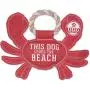 Pavilion Gift Company 11 Inch Large Canvas Tug of War Crab Shaped Rope Toy-Sturdy & Durable This Dog Loves The Beach, Red Pavilion Gift Company 11 Inch Large Canvas Tug of War Crab Shaped Rope Toy-Sturdy & Durable This Dog Loves The Beach, Red