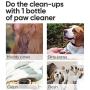 PETRIBE Dog Paw Cleaner, Portable Waterless Cleaning Shampoo for Dogs Foot Washing, Silicone Grooming Brush for Muddy Paws