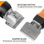 BEETRO Horse Clipper Electric Animal Grooming Kit for Horse Equine Goat Pony Cattle and Large Thick Coat Dogs,500W Professional Animal Scissors