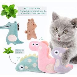 ELOPAW Catnip Toys for Indoor Cats 6 Pcs Cat Toys with Catnip Interactive Kitty Plush Chew Toys